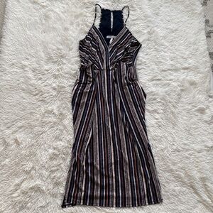 BCBG Generation Striped Sleeveless Dress